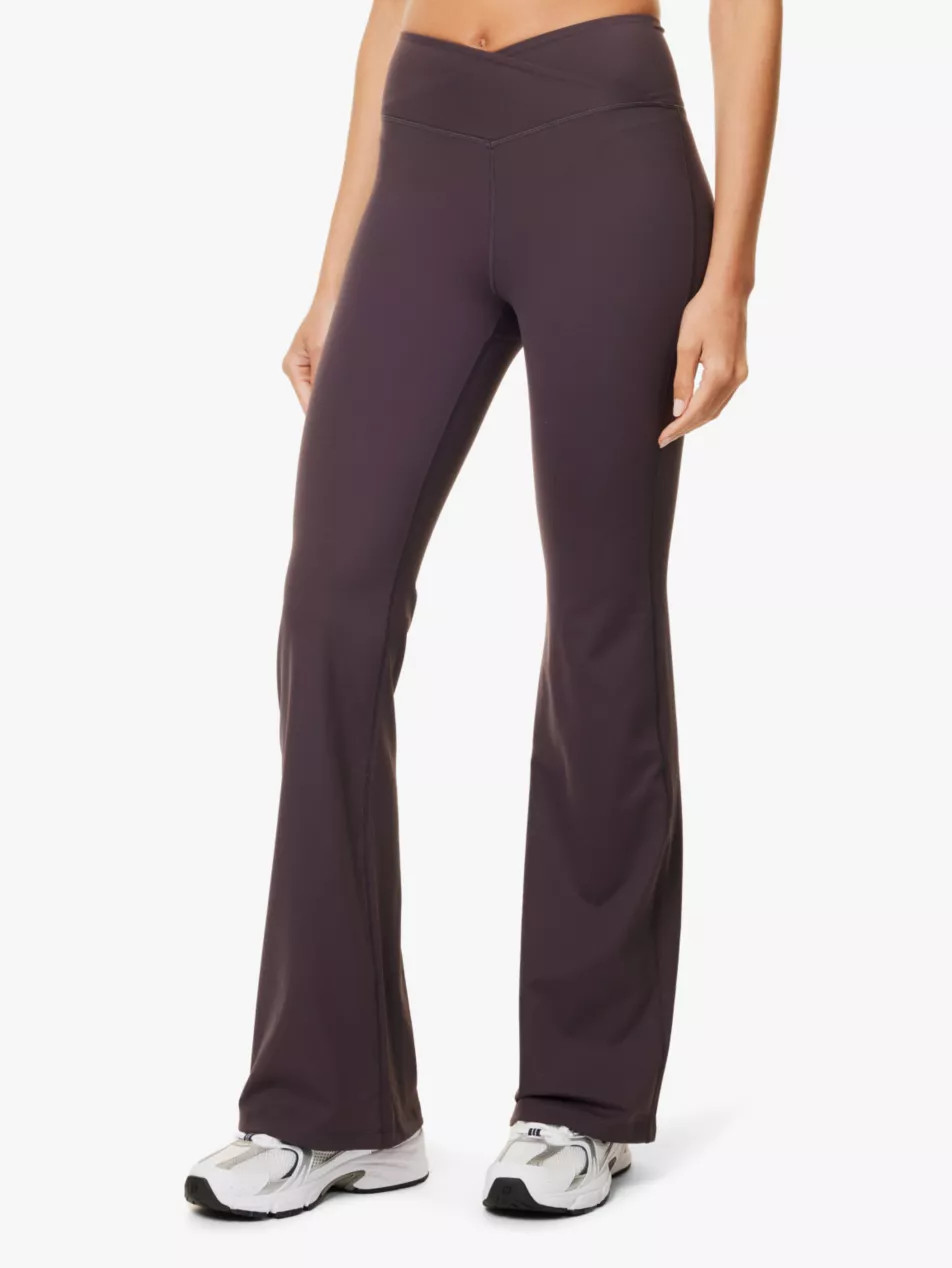 Dayflex slim-fit flared-leg stretch recycled-nylon leggings | Selfridges