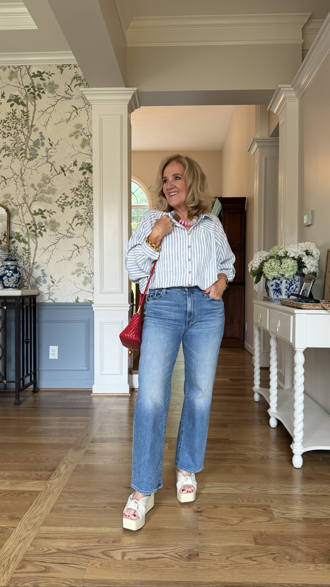 Anthropologie's sale is the perfect excuse to refresh your wardrobe. Save 20% off orders of $100+ with code NANETTE20 (6/25–6/28). I'm loving these premium denim Mother kick it jeans and the Issy batwing blouse and statement accessories. They're timeless styles you'll wear all season long.

💡 LTK MADE EASY
❤️ Heart = Support my posts!
🔖 Save = Get sale & restock alerts
📋 Lists = Keep favorites organized
📲 Share = Send lists and products to a friend. Hello, Christmas List!
💬 Comment = Ask me anything about sizing or styling. :-)

#LTKootd #LTKOver40 #LTKSaleAlert