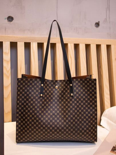 Floral Pattern Shoulder Tote Bag | SHEIN