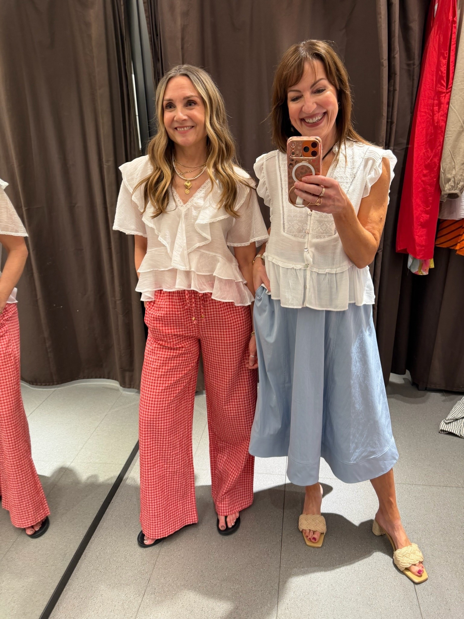 White top and fun pants/skirts season! These blouses are so pretty!

#LTKSeasonal #LTKOver40 #LTKootd