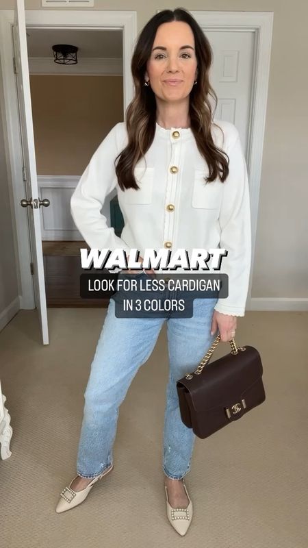 This Walmart cardigan comes in 5 colors and looks & feels designer. It’s the perfect weight to transition into spring. I will for sure be wearing it with shorts 👌🏼wearing size small in the white and navy. Wearing xs in the black. 

I’ll also link my white pants, olive pants and jeans. I wear 25Short. I’m 5’3 for reference. 

#outfit #style #styleinspo #outfitideas #affordablefashion #comfy #womensfashion #whatiwore #walmart #springfashion #walmartfinds #chic #classicstyle #workwear #sweater #pants #jeans #neutralstyle 

#LTKstyletip #LTKfindsunder50