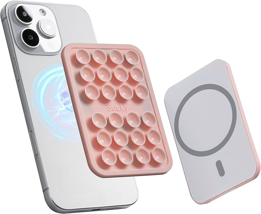 Sucky Magnetic Suction Cell Phone Grip for MagSafe Case, Silicone Octo Cup Buddy Holder, Hands-Fr... | Amazon (US)