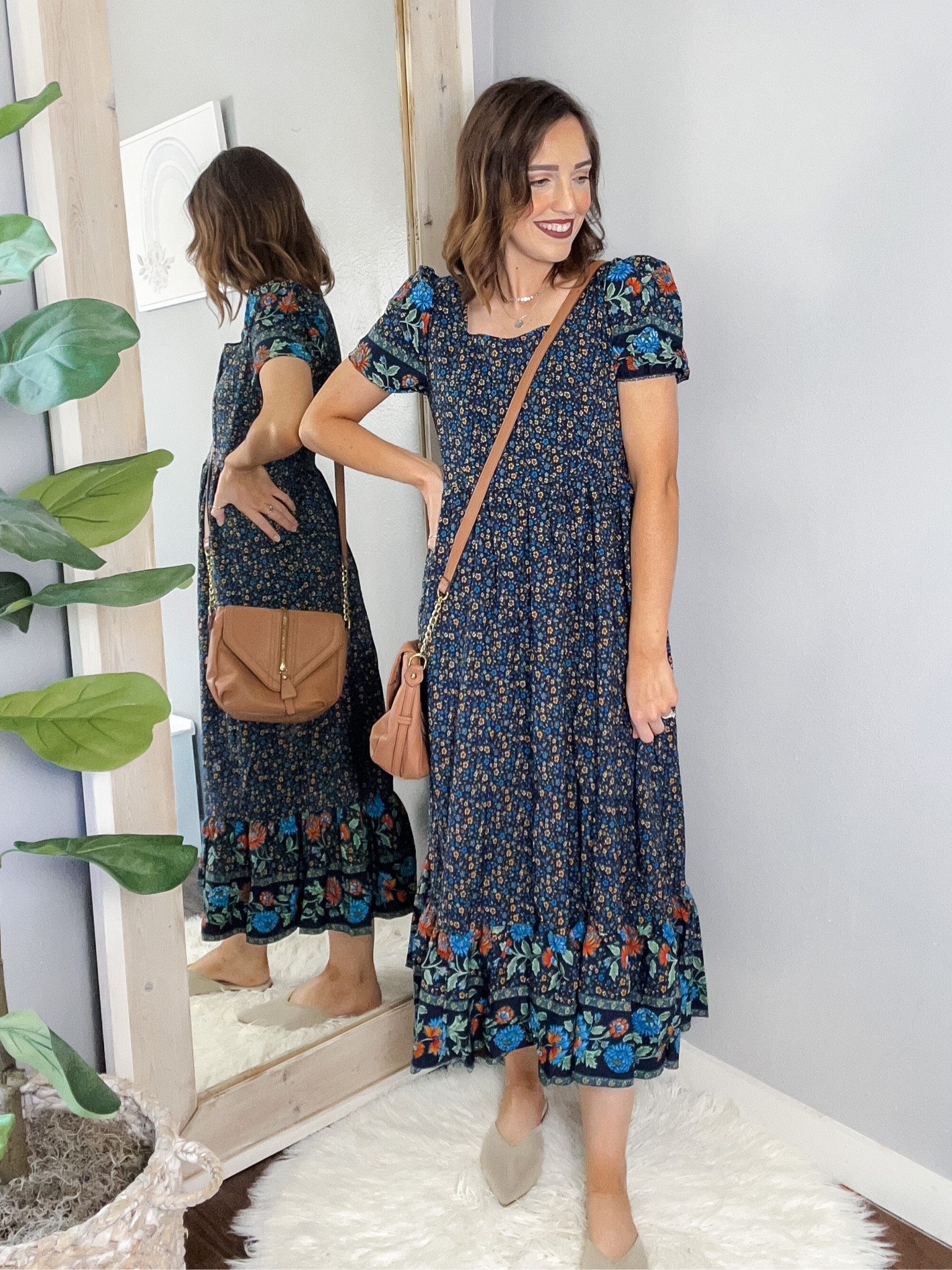 Shein dress / blue floral dress / puff sleeve dress / maxi dress (tts)
Neutral slides amazon
Neutral crossbody purse 
Skirt slip amazon (tts)

Modest dress, casual dress, teacher dress, church dress, wedding guest dress, vacation dress 

#LTKtravel #LTKstyletip #LTKunder50