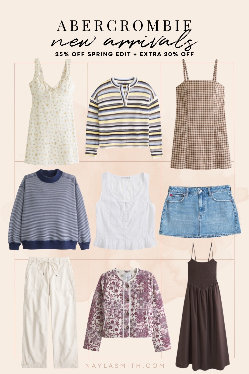 Abercrombie spring sale! Extra 20% off in app with code AF20 (links will open app if you have installed!)
Quilted floral jacket, striped sweater, denim mini skirt, mockneck sweatshirt, floral dress, maxi dress

#LTKSeasonal #LTKSaleAlert #LTKSpringSale