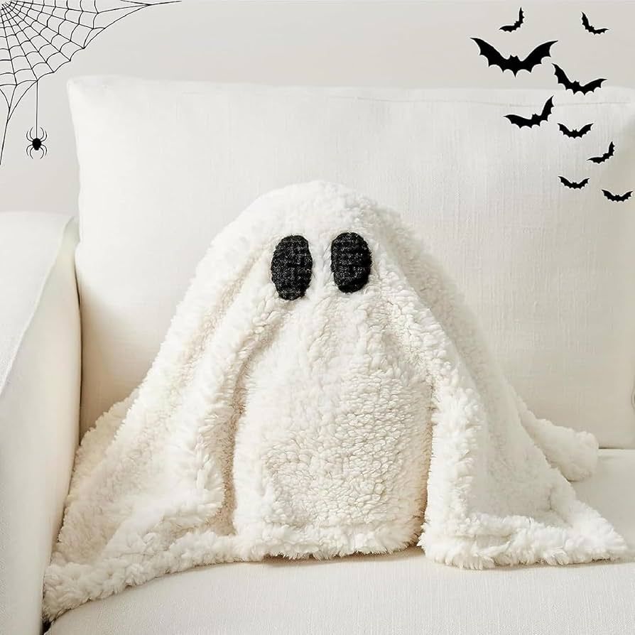 Yeegfey 2023 New Gus The Ghost with Pumpkin Pillow, 12" x 13" Gus The Halloween Ghost with Pumpki... | Amazon (US)