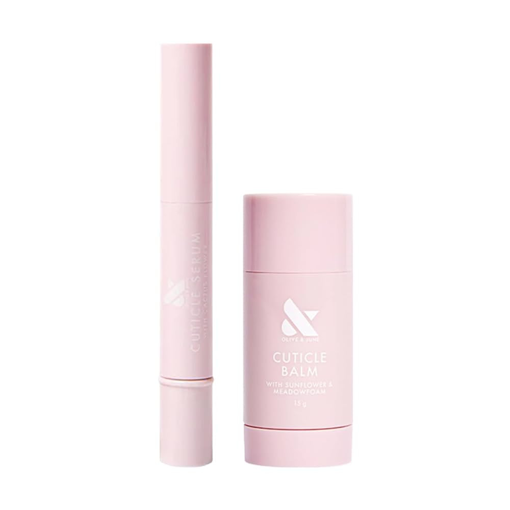 Olive & June Cuticle Hydration Set | Mini Cuticle Serum + Nourishing Balm | Hyaluronic Acid + Mea... | Amazon (US)