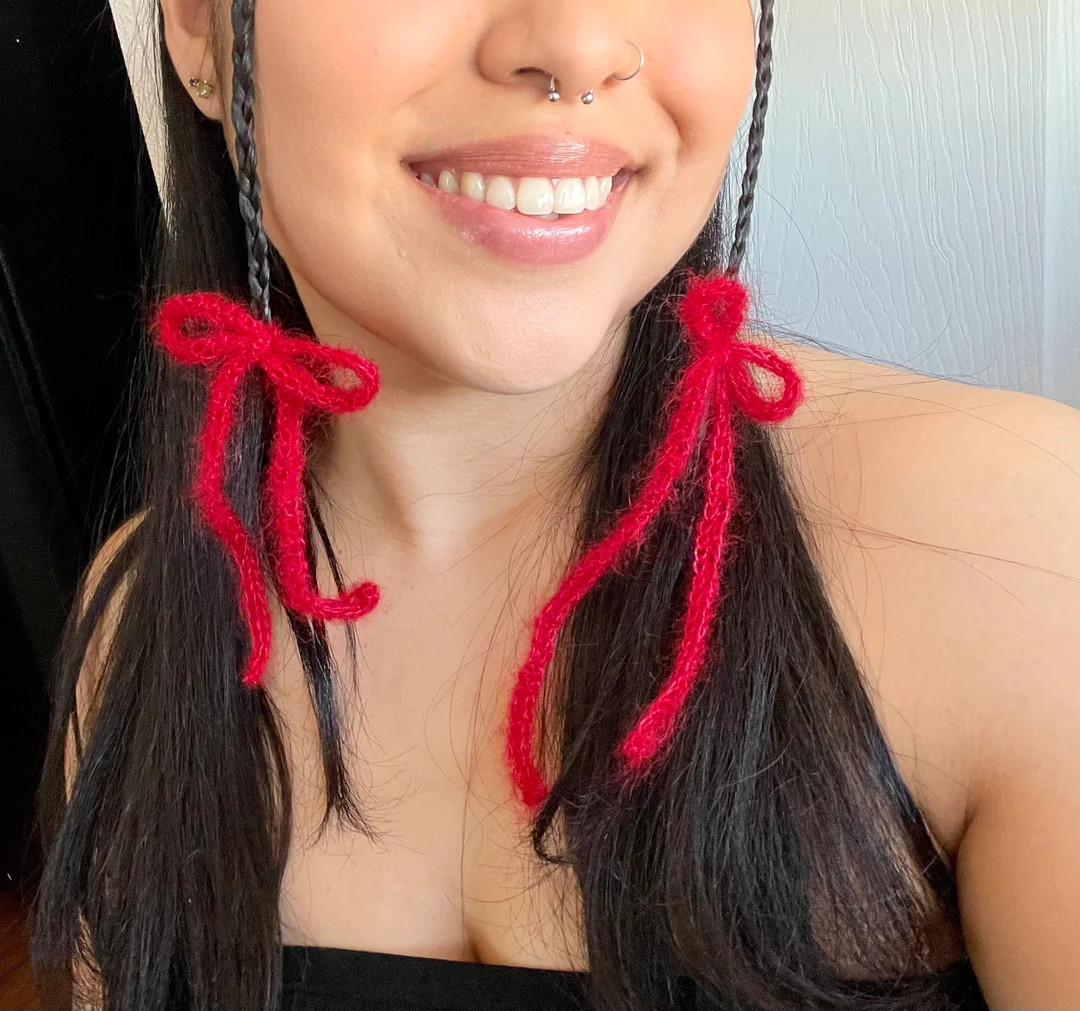 Mohair Hair Ribbons - Etsy | Etsy (US)