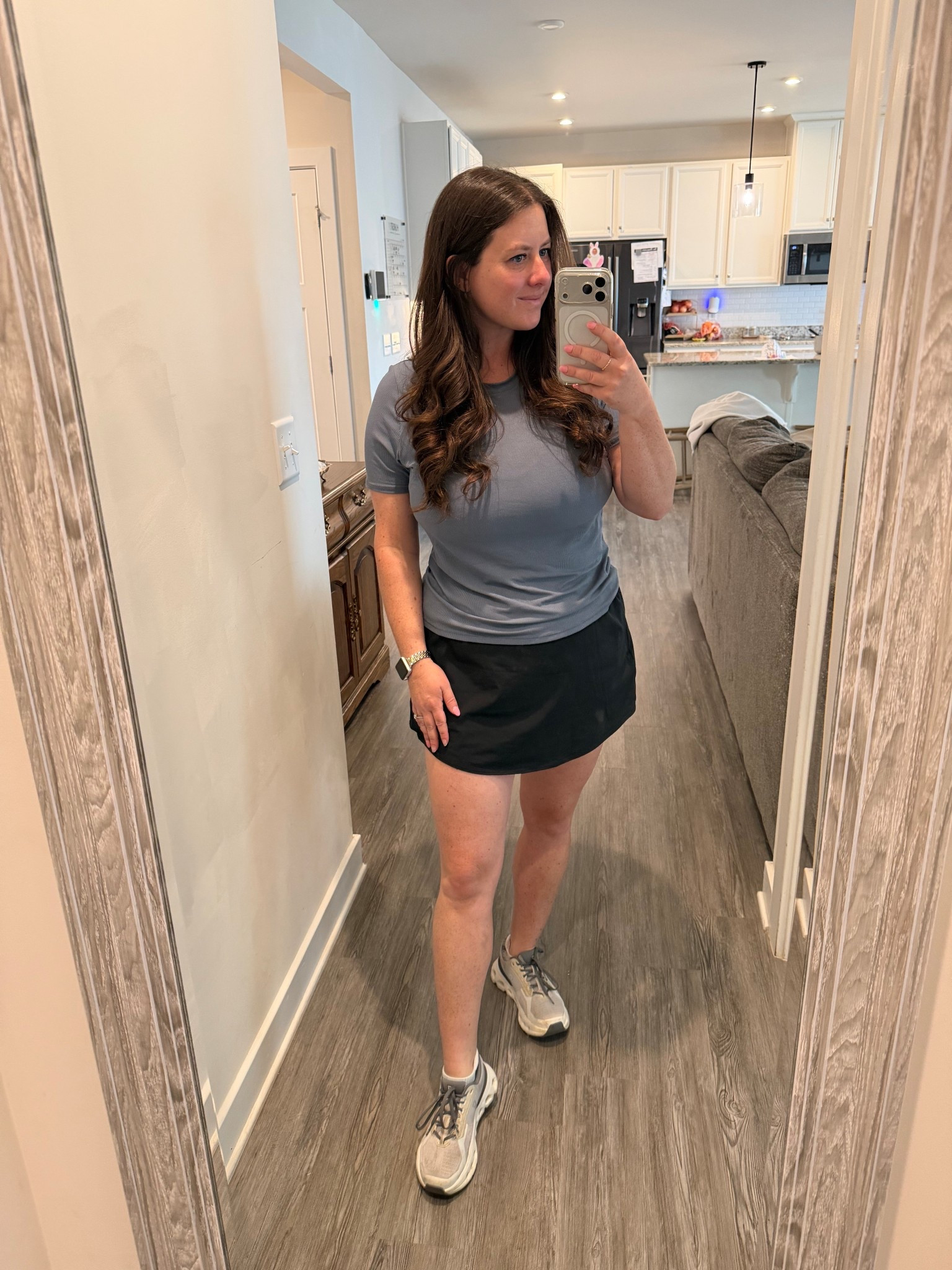 Mom outfit, skort, Walmart fashion, Walmart skirt, workout outfit, mom life

#LTKMidsize #LTKdayinmylife #LTKActive