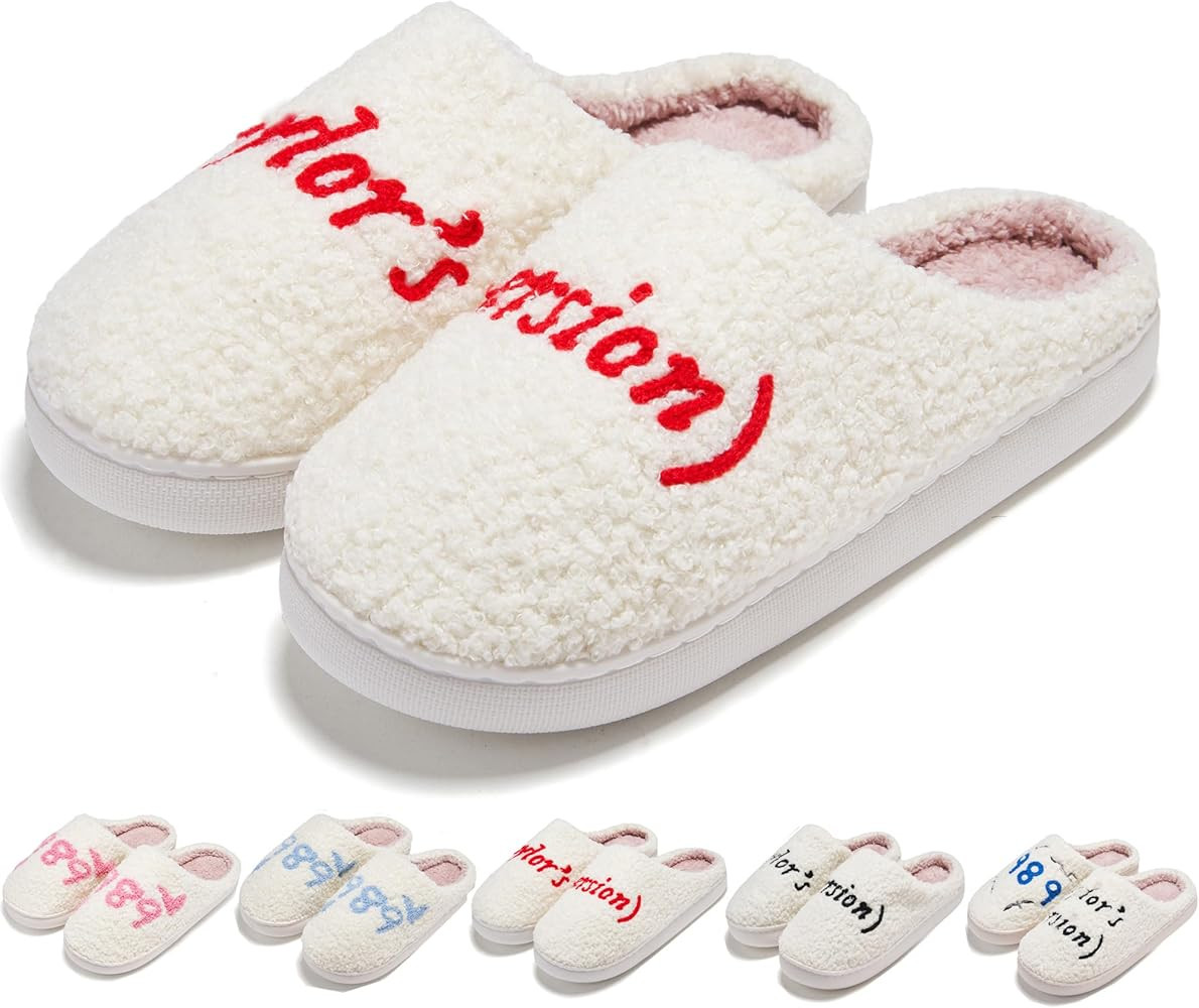 Taylors Slippers For Women Men, Comfy Bedroom Slippers, Cute Ladies Cozy Fluffy Fuzzy House Slipp... | Amazon (US)
