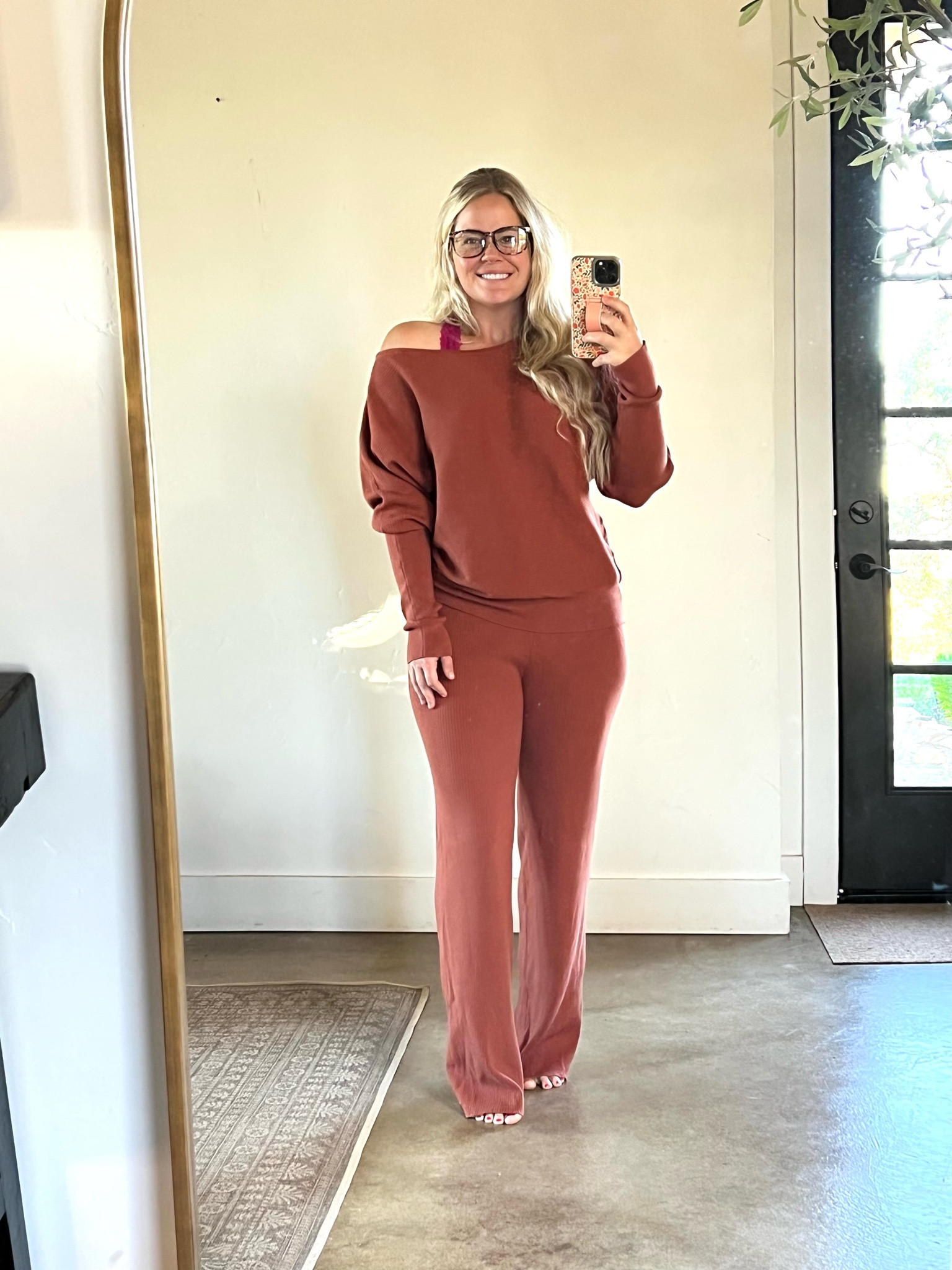 The best cozy 2 piece lounge set. Doesn’t shrink &  off the shoulder. I am wearing a medium. Lots of cute colors 

#LTKSeasonal #LTKunder50 #LTKstyletip