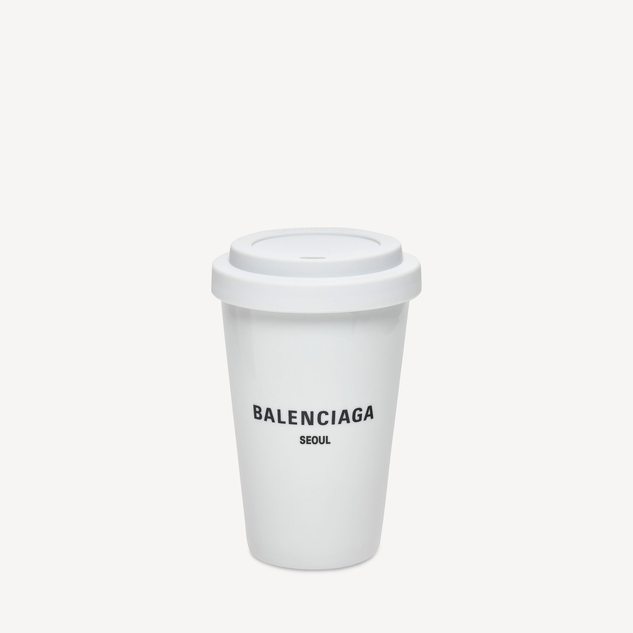 Seoul Coffee Cup in White/black | Balenciaga US | Balenciaga
