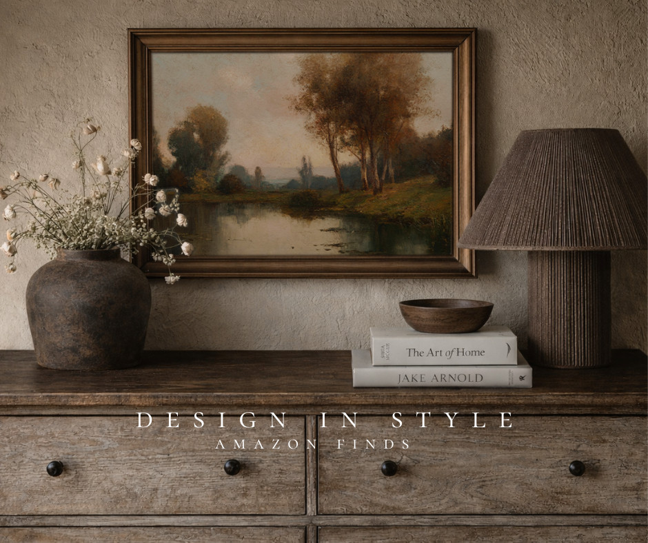 Design In Style with Amazon Finds

Slow mornings, soft light, and pieces that feel like they’ve lived a life before us 🤍 A little vintage art, warm wood tones, and texture on texture the coziest corner of home.

#AmberLewisStyle #StudioMcGeeInspired #EnglishCottageStyle #TransitionalDesign #MoodyNeutrals #LayeredLiving #CollectedHome #VintageFinds #CozyCorners #WarmMinimalism #TexturedSpaces #NeutralHome #OrganicModern #TimelessInteriors #ClassicHomeStyle #RusticElegance #InteriorStyling #ShelfStyling #ConsoleTableDecor #ArtfulLiving #EarthyTones #HomeDetails #CuratedSpaces #ModernCottage #SoftNeutrals #DesignInspo #InteriorLovers #HomeAesthetic #SimpleLuxury #LifestyleHome
 

 

#LTKSeasonal #LTKHome