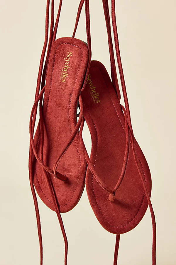 Seychelles Wander The World Ankle Wrap Sandal in Mocha, Women's at Urban Outfitters | Urban Outfitters (US and RoW)