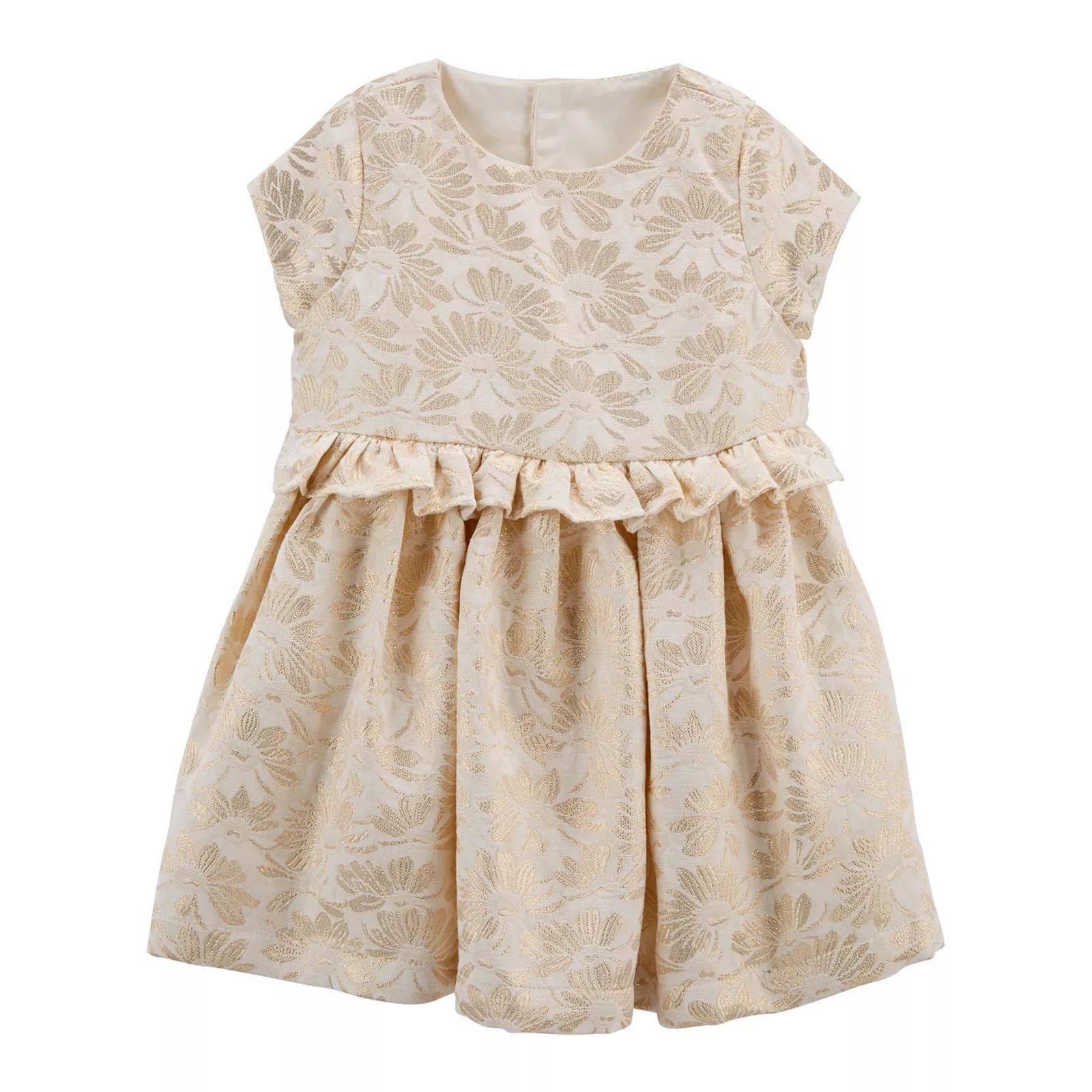 Baby Girl Carter's Floral Jacquard Special Occasion Dress, Infant Girl's, Size: 12 Months, White | Kohl's