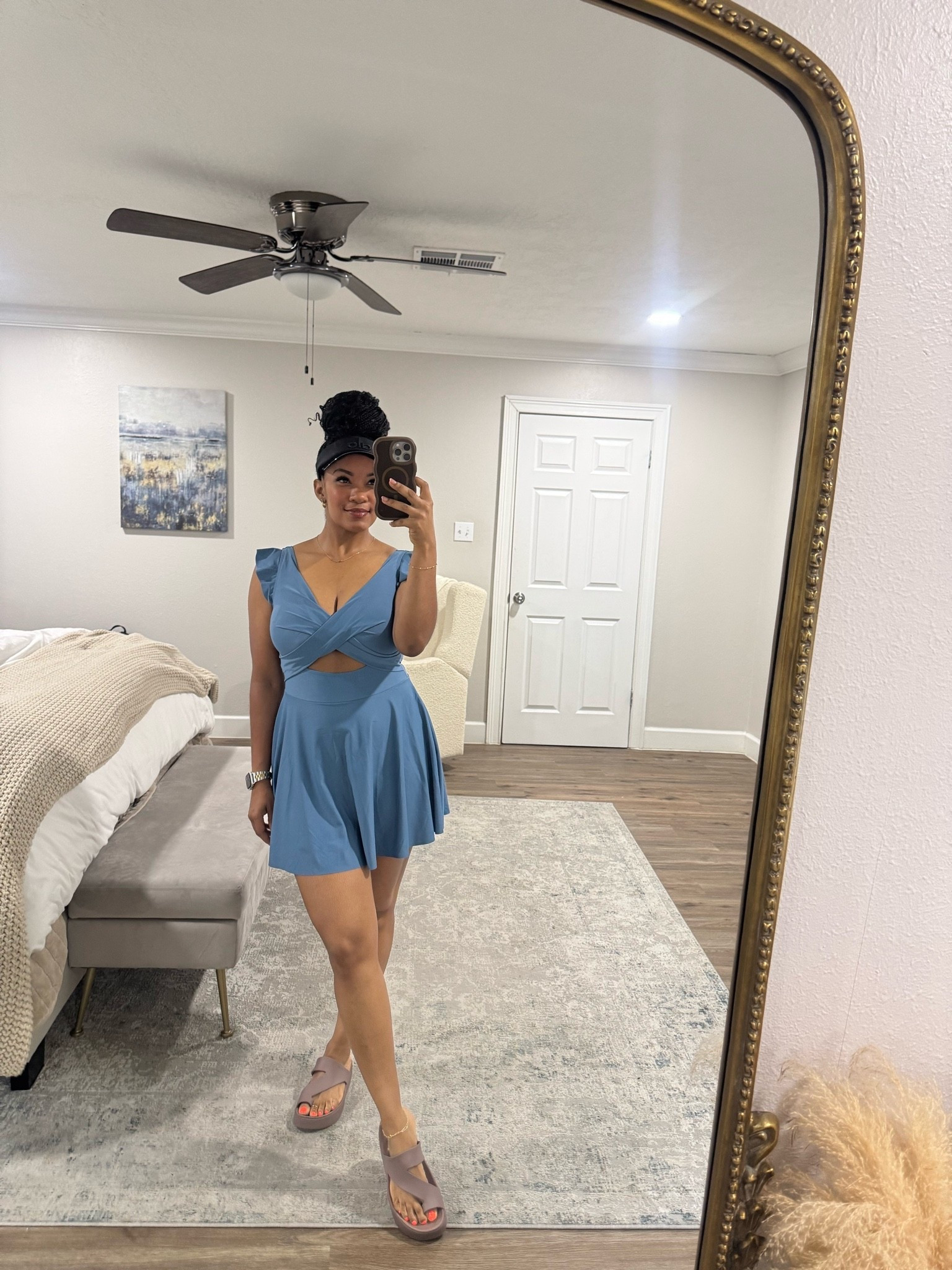 The perfect swim dress for family-friendly water days or for ladies just wanting more coverage while feeling dainty/cute 🤍. Wearing a medium.