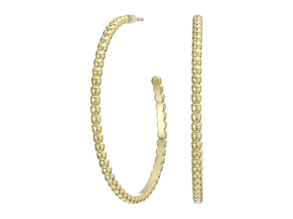SHASHI Pebble Hoop Earrings (Yellow Gold) Earring | Zappos