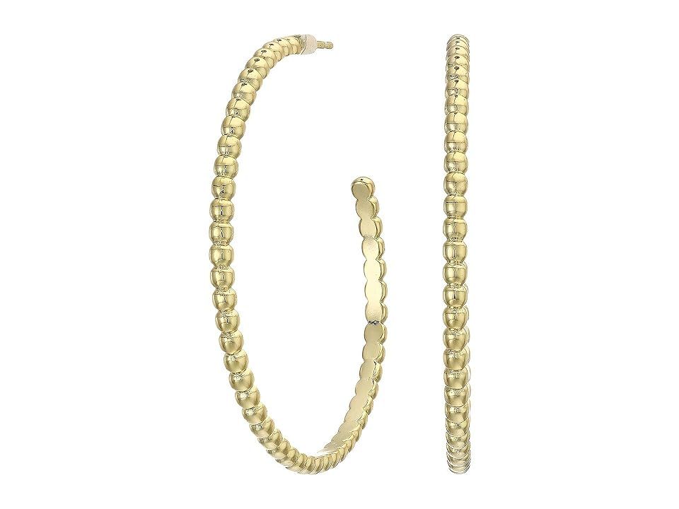 SHASHI Pebble Hoop Earrings (Yellow Gold) Earring | Zappos