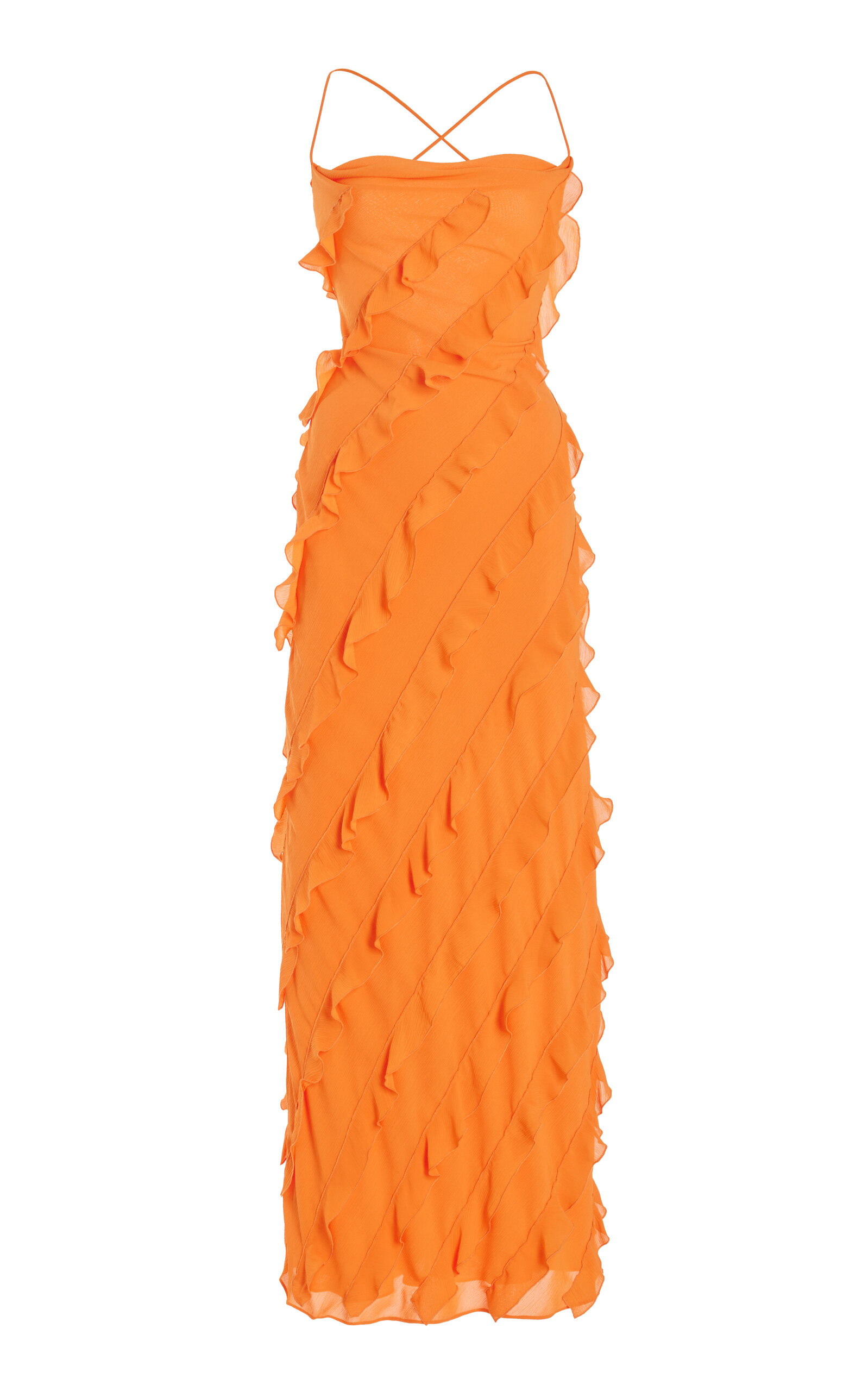 STAUD - Women's Elvire Dress - Orange - L - Moda Operandi | Moda Operandi (Global)