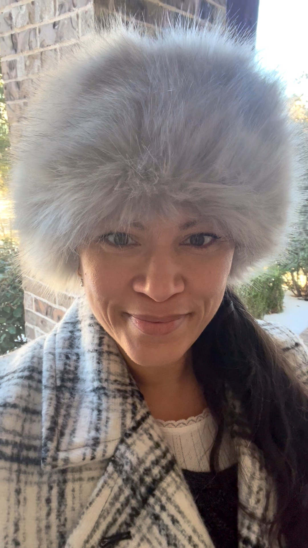 Finally got to break out the cold weather Cossack hat!

Faux fur, of course. Covers the ears. Very warm and very cute!

#LTKOver40 #LTKootd #LTKSeasonal