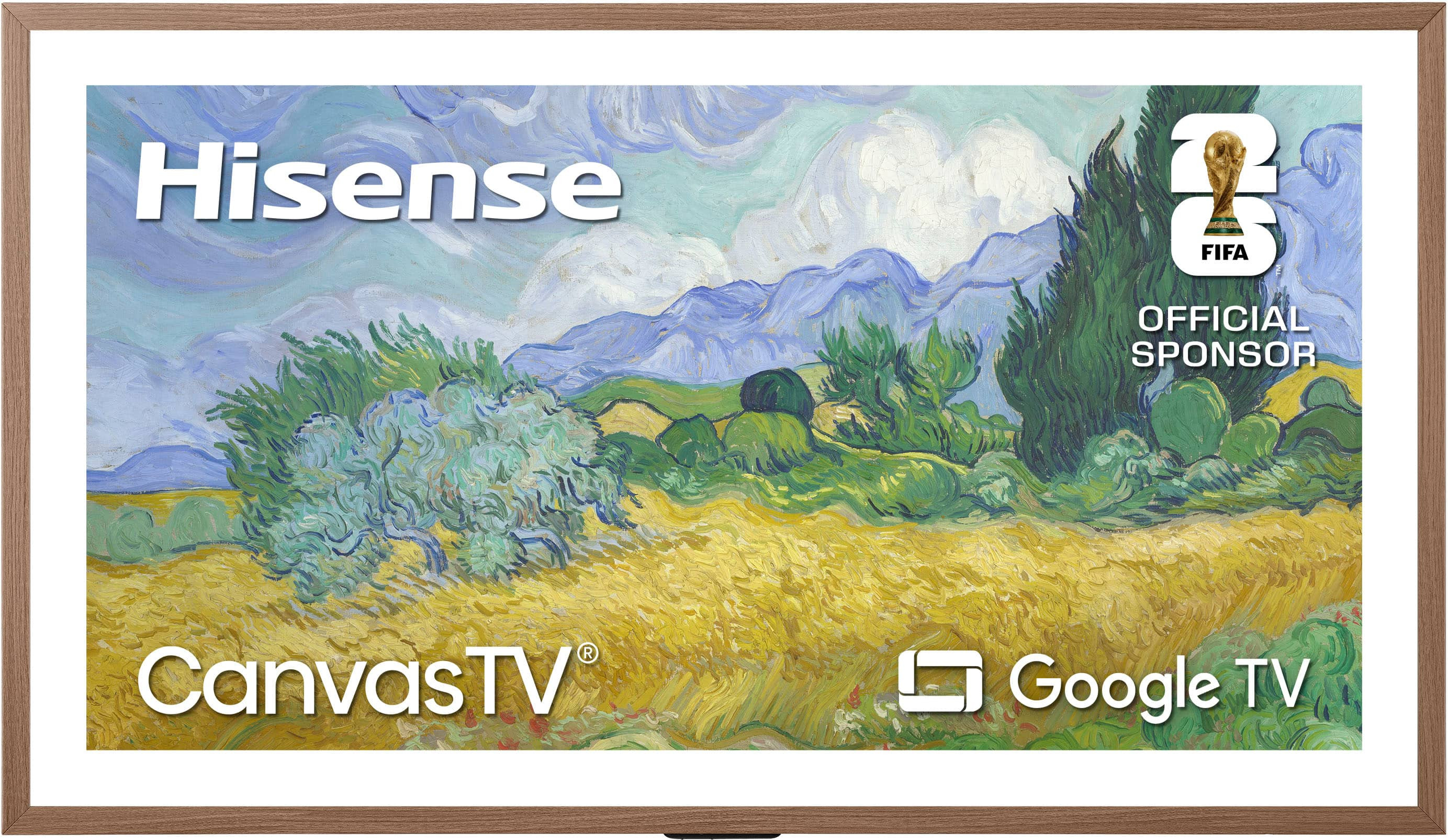 Hisense - 50" Class S7 Canvas Series Smart Google TV 4K QLED Smart Google TV with Hi-Matte Display and UltraSlim Wall Mount (2026) | Best Buy U.S.