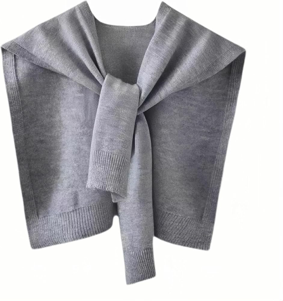 Geyoga Sweater Shawl Wraps for Women Sweater Knitted Knotted Shawls Casual Scarf Cape Shoulder To... | Amazon (US)