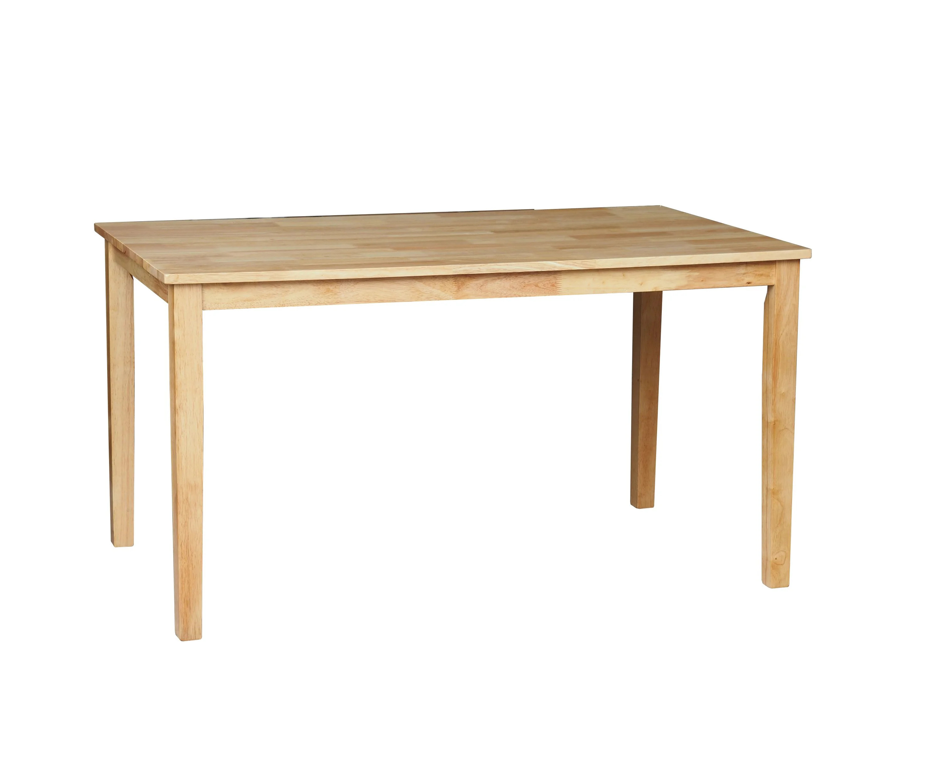 Almaraz Shaker 54" Rectangular Dining Table, Natural Oak Wood - Walmart.com | Walmart (US)