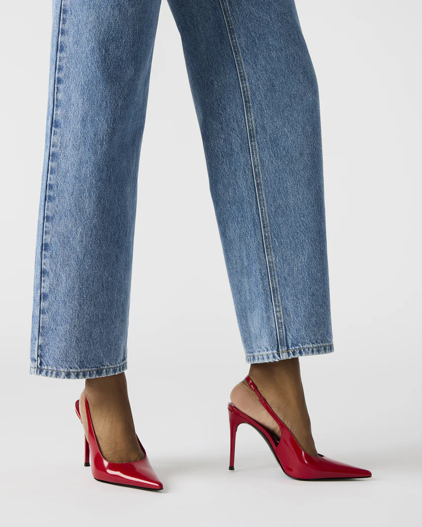 REYES Red Slingback Stiletto Pointed-Toe Pump Heel | Women's Heels | Steve Madden (US)