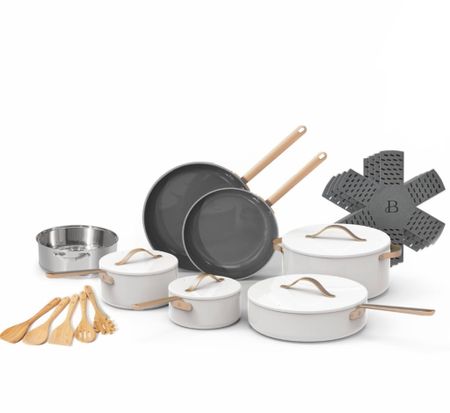Beautiful white and gold cookware set, non stick ceramic pots pans 

#LTKhome #LTKsalealert #LTKU