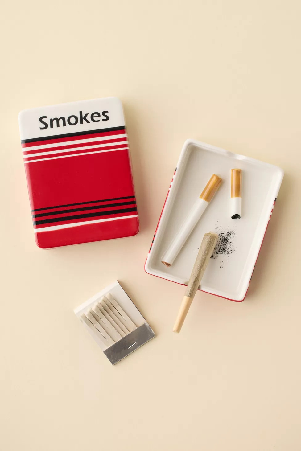 Cigarettes Lidded Ceramic Ashtray | Urban Outfitters (US and RoW)