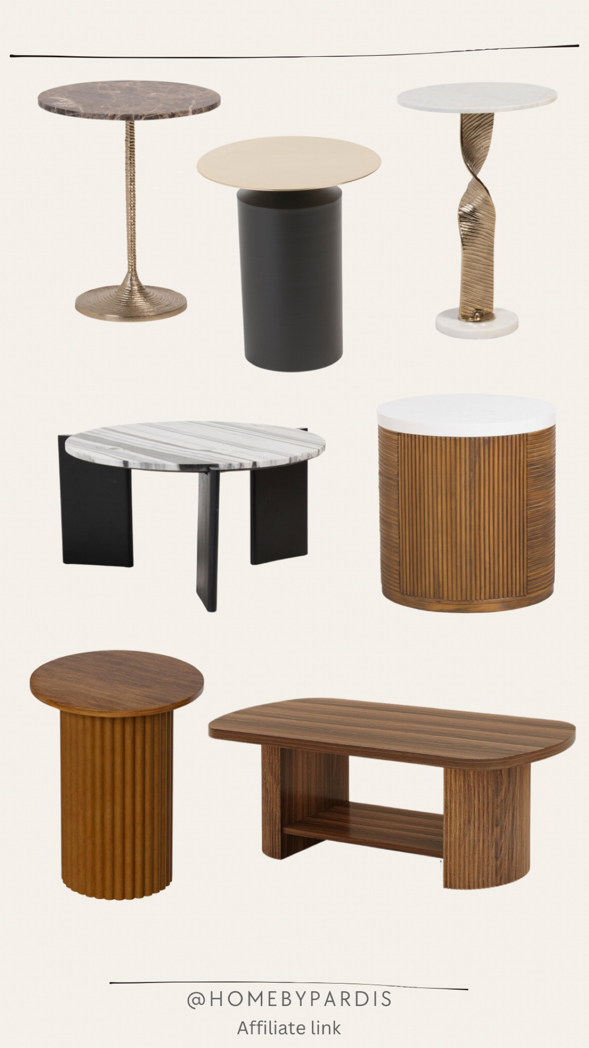 Modern Accent and coffee tables. 

#LTKHome #LTKU #LTKSaleAlert