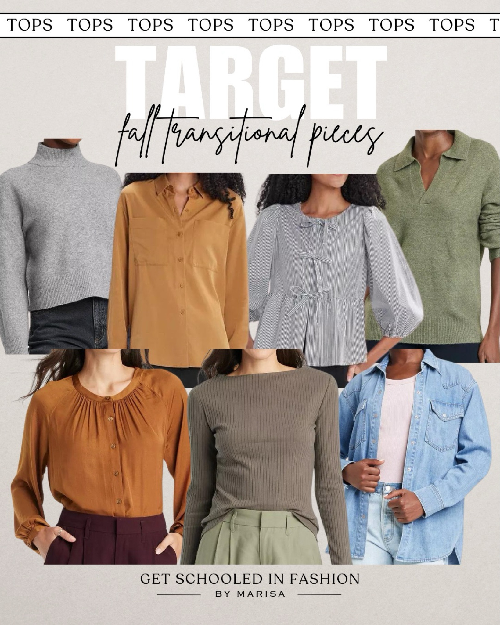 New season, new staples! These Target tops are giving me all the fall feels—perfect for layering or wearing solo on those crisp autumn days. Dress them up or down, it's the ultimate go-to for effortless style. #TargetFinds #FallEssentials #CasualChic #AutumnVibes

#LTKSeasonal #LTKStyleTip #LTKFindsUnder50