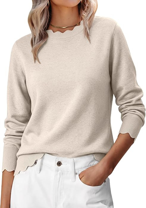 ANRABESS Sweaters for Women Fall Loose Fit Lightweight | Amazon (US)