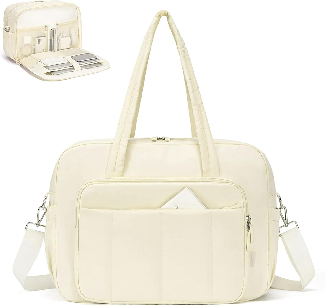 CLUCI Gym Bag for Women, Travel Duffle Bag Carry on Weekender Bags Puffer Tote Bag | Amazon (US)