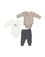 Newborn Boys 3pc Gourds Print Bodysuits And Pants Set | Marshalls