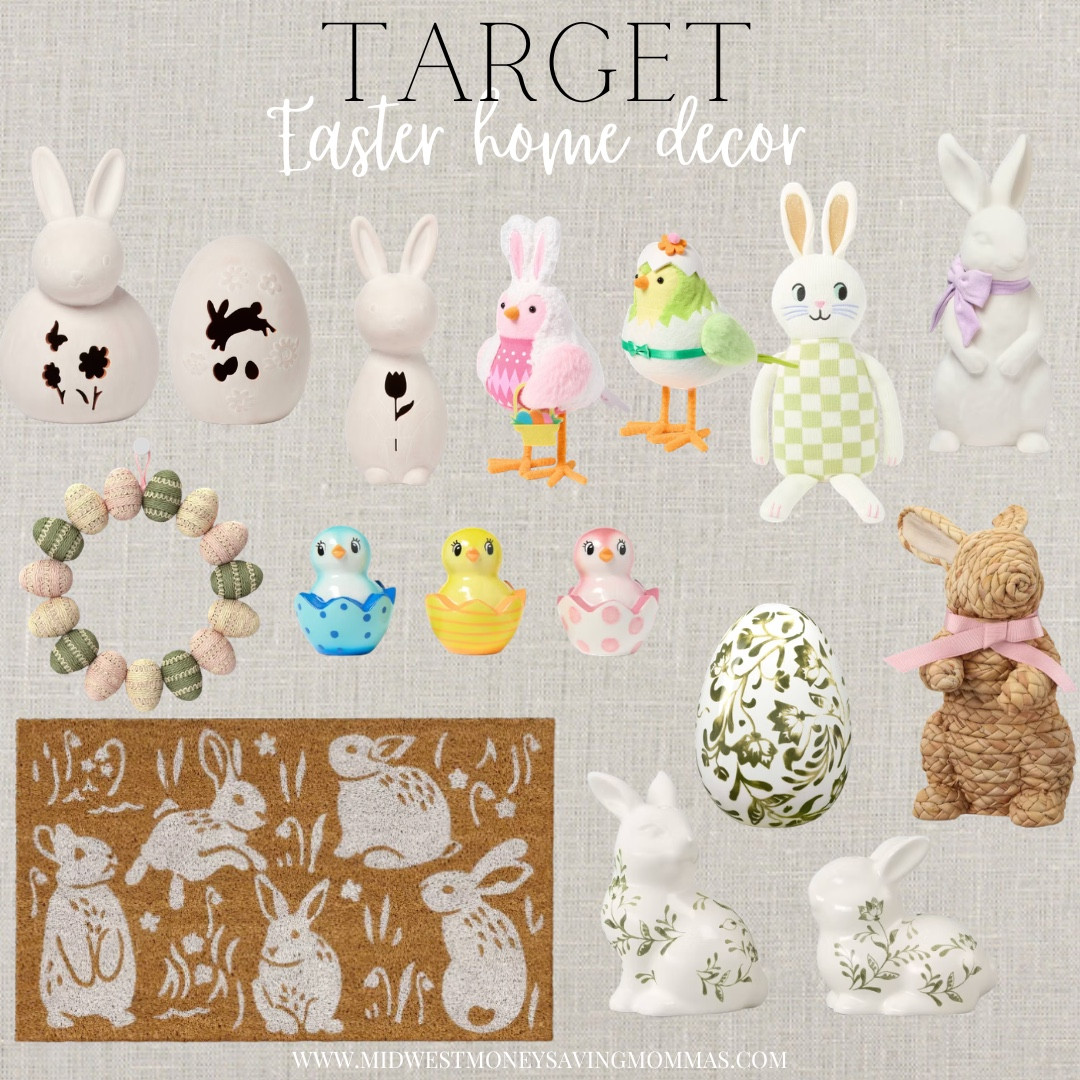Easter home decor from @Target 

Target home decor  Easter decor  Easter bunny  welcome mat  table decor  wreath 

#LTKmomlife #LTKSeasonal #LTKHome