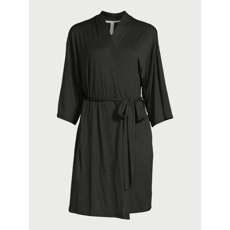 Joyspun Women’s Knit Robe, Sizes S/M to 2X/3X - Walmart.com | Walmart (US)