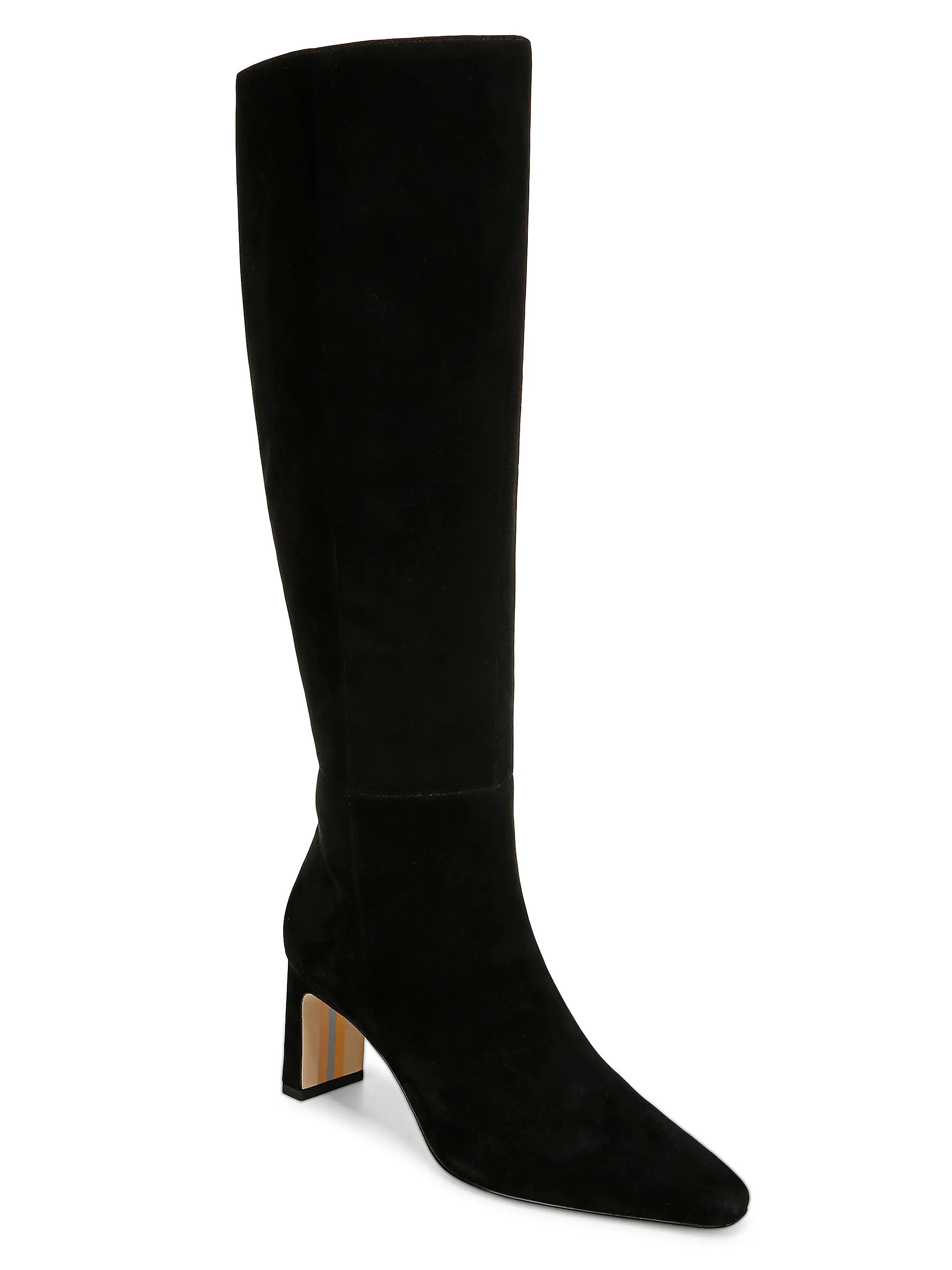 Sam Edelman Sylvia 70MM Wide-Calf Suede Boots | Saks Fifth Avenue | Saks Fifth Avenue