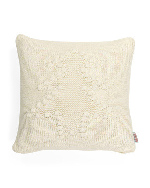20x20 Chenille Knotted Tree Pillow | TJ Maxx