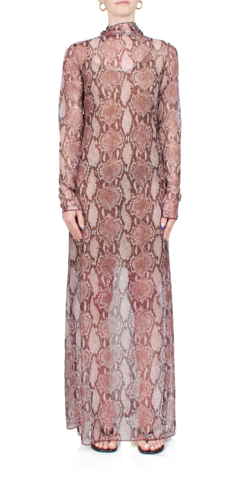 Zesty Mesh Dress Snake | Maison Rogue