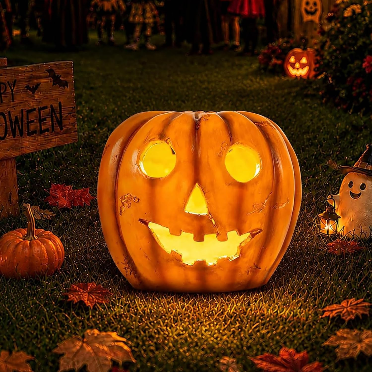 Halloween Decorations Outdoor Solar Lights Weatherproof Decor Lanterns | Amazon (US)