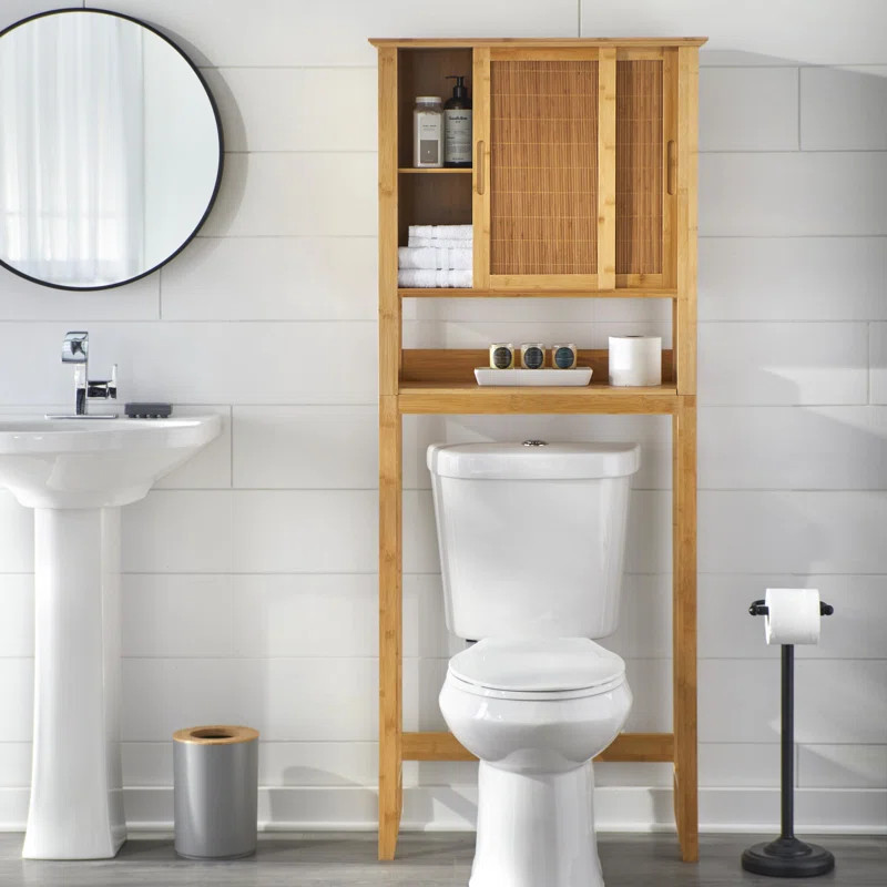 Laplant Solid Wood Freestanding Over The Toilet Storage | Wayfair North America