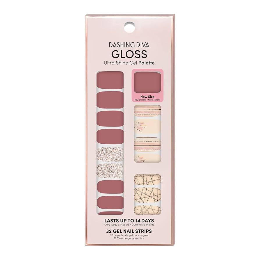 Dashing Diva Gloss Ultra Shine Gel Nail Strips 34 Strips & Nail File (Inside Edition) | Amazon (US)