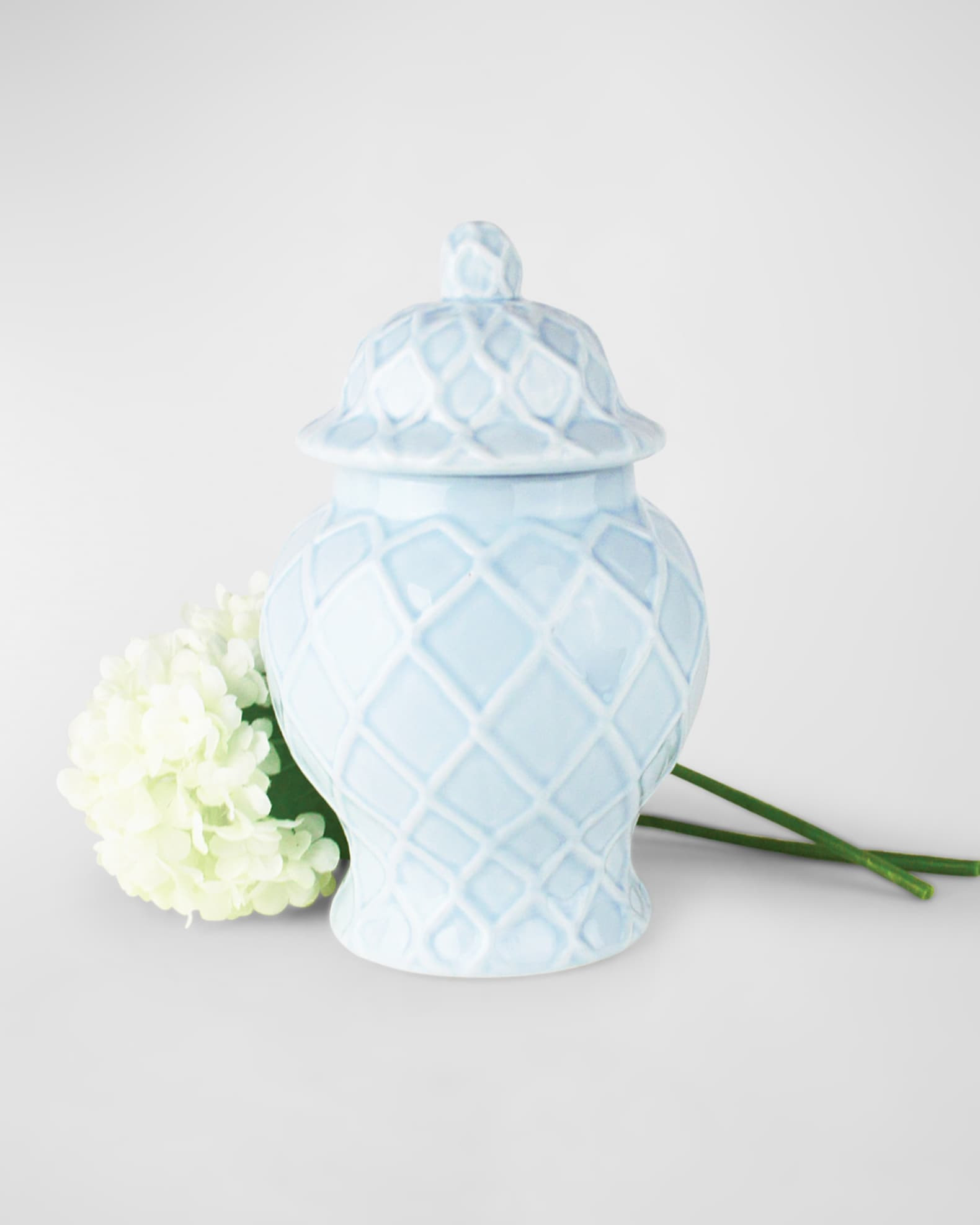 8 Oak Lane Textured Ginger Jar - Small | Neiman Marcus