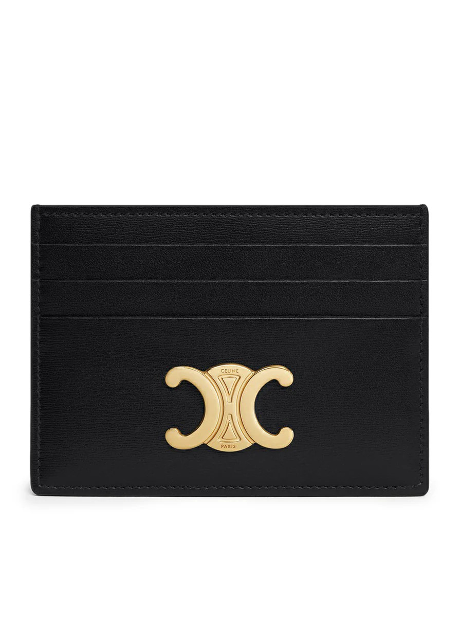 TRIOMPHE CARD HOLDER IN POLISHED CALFSKIN | Suitnegozi INT
