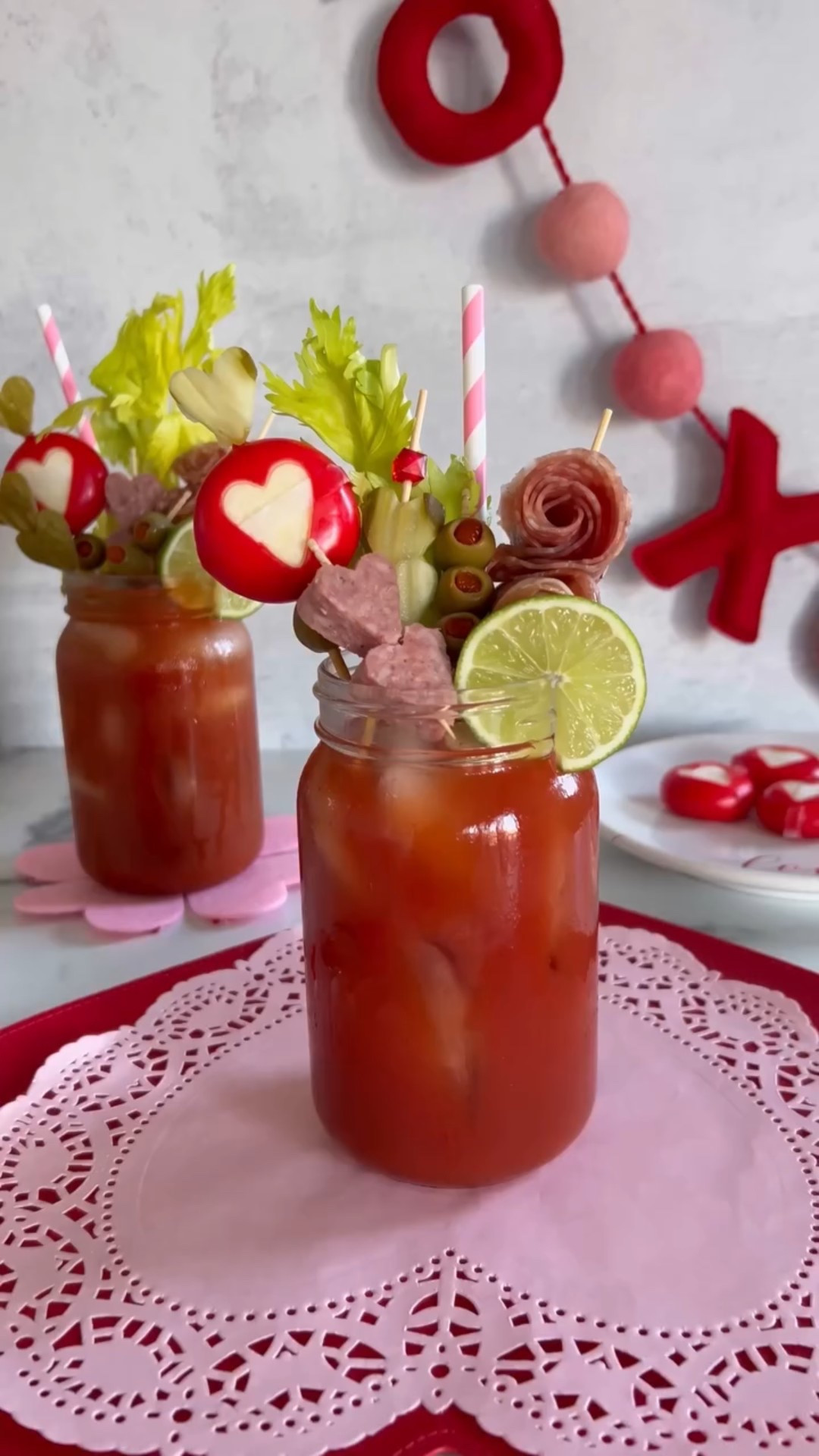 Like this video & comment SUPPLIES (does not need to be all caps) and I’ll DM you the supplies I used to create this Valentine’s Day Bloody Mary.

Make sure you’re following to receive the link correctly and don’t forget to check your requests / hidden folders.

Follow me @thechicishchick for more Valentine’s Day recipes and party ideas.

What you’ll need:
Spicy Bloody Mary Mix 
Vodka - such as @absolutvodka 
Salami - @volpifoods is always delish!
Green olives - @pearls_olives 
Pickles - @claussenpicklesofficial 
Cheese - I used @babybelus 
Summer sausage - @hickoryfarms 
Celery

#galentine #galentinesparty #valentinesparty