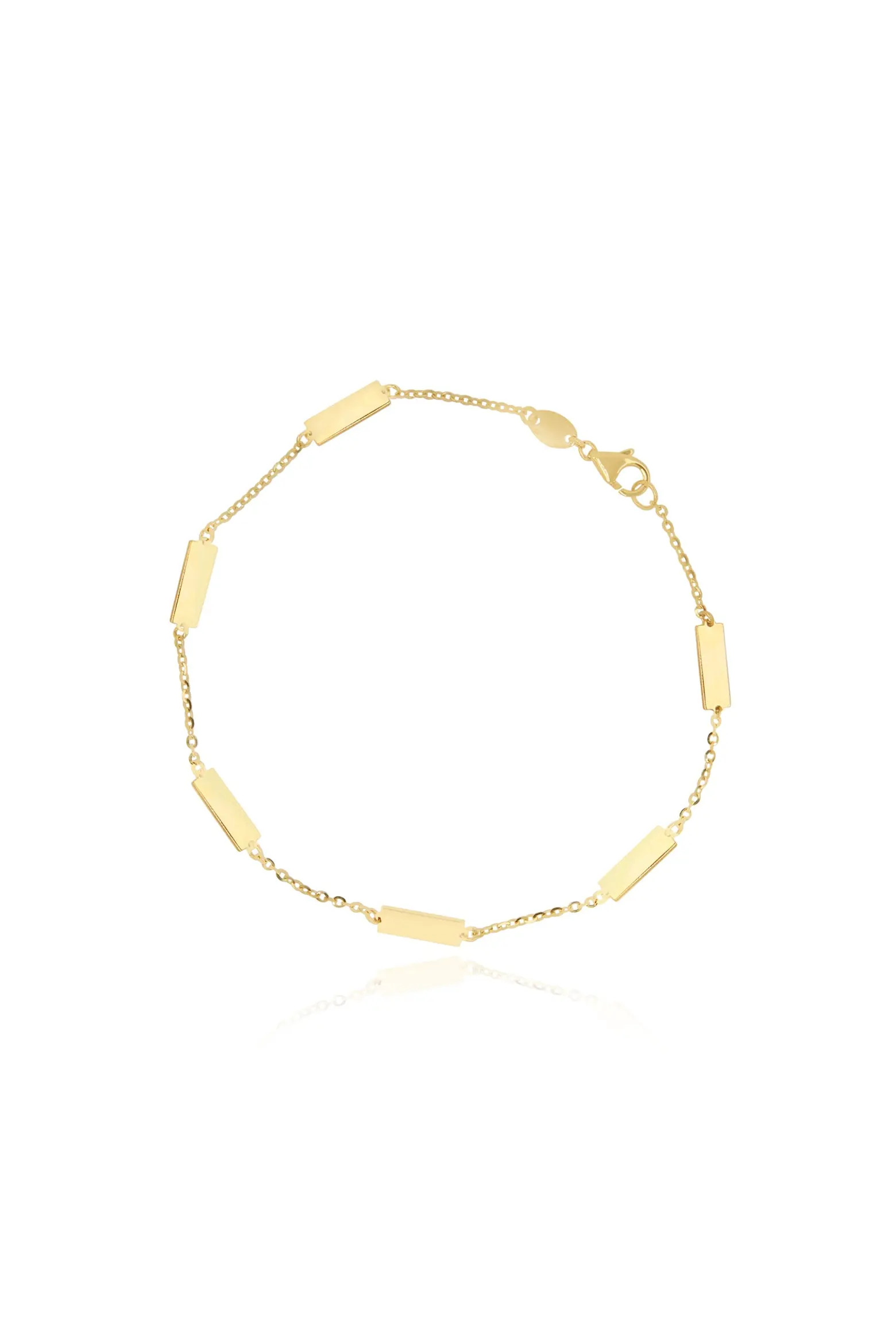 The Lovery Fine Jewelry Gold Bar Chain Bracelet (Women) | Nordstrom | Nordstrom