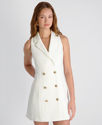 Women's Whisper Double-Breasted Collared V-Neck Mini Dress | Macy's