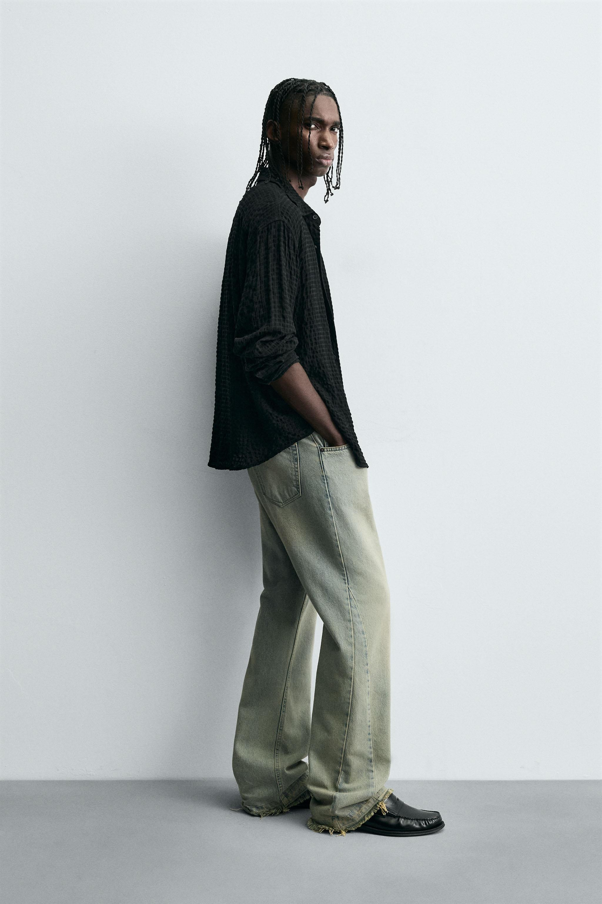 TEXTURED PLAID SHIRT | Zara US