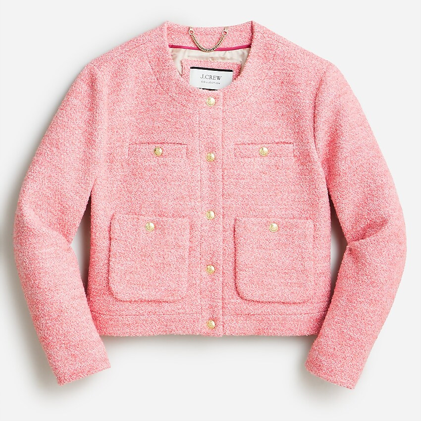 Collection cropped lady jacket in Italian wool-blend bouclé | J. Crew US