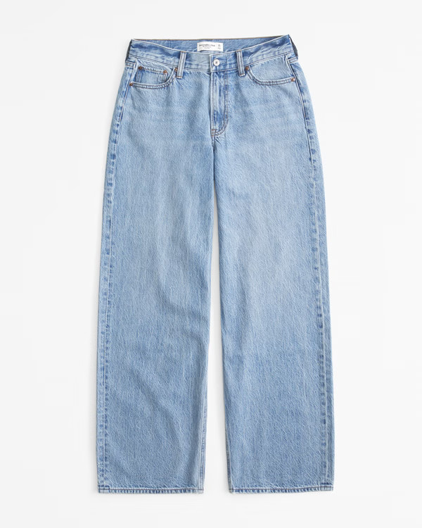 Curve Love Low Rise Ultra Loose Jean | Abercrombie & Fitch (US)